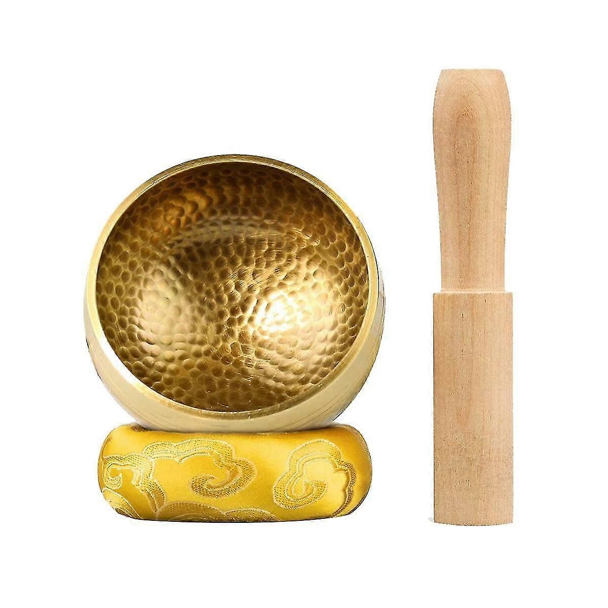 Tibetan Singing Bowl Set with Cushion for Meditation