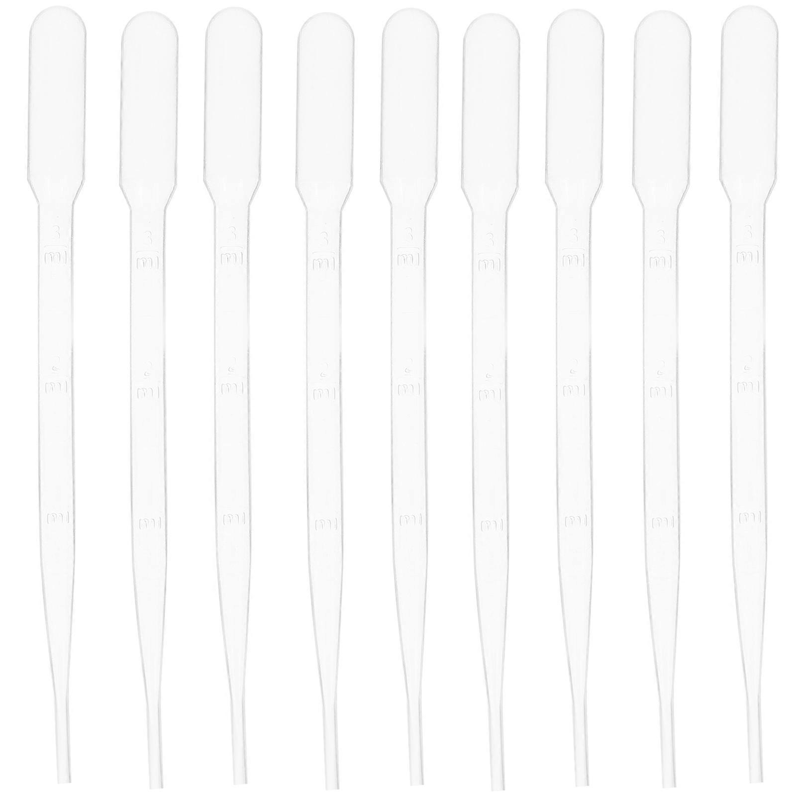 Clear Scale Dropper for Accurate Measurement Laboratory 100Pcs