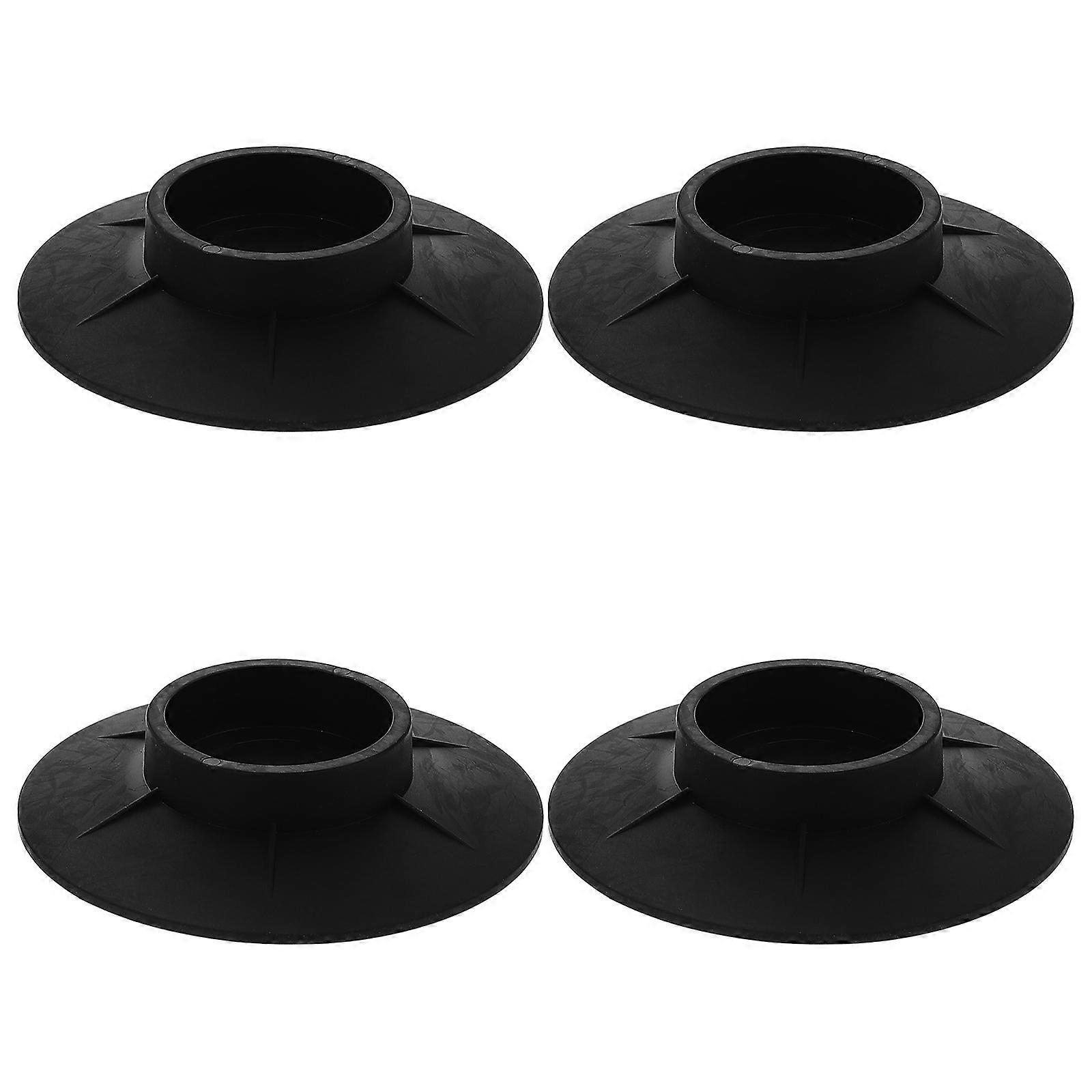 Washing Machine Vibration Pads 16 Pcs Anti Slip Feet Pads Black Rubber Floor Protection For Front-loading Washers Indoor Use