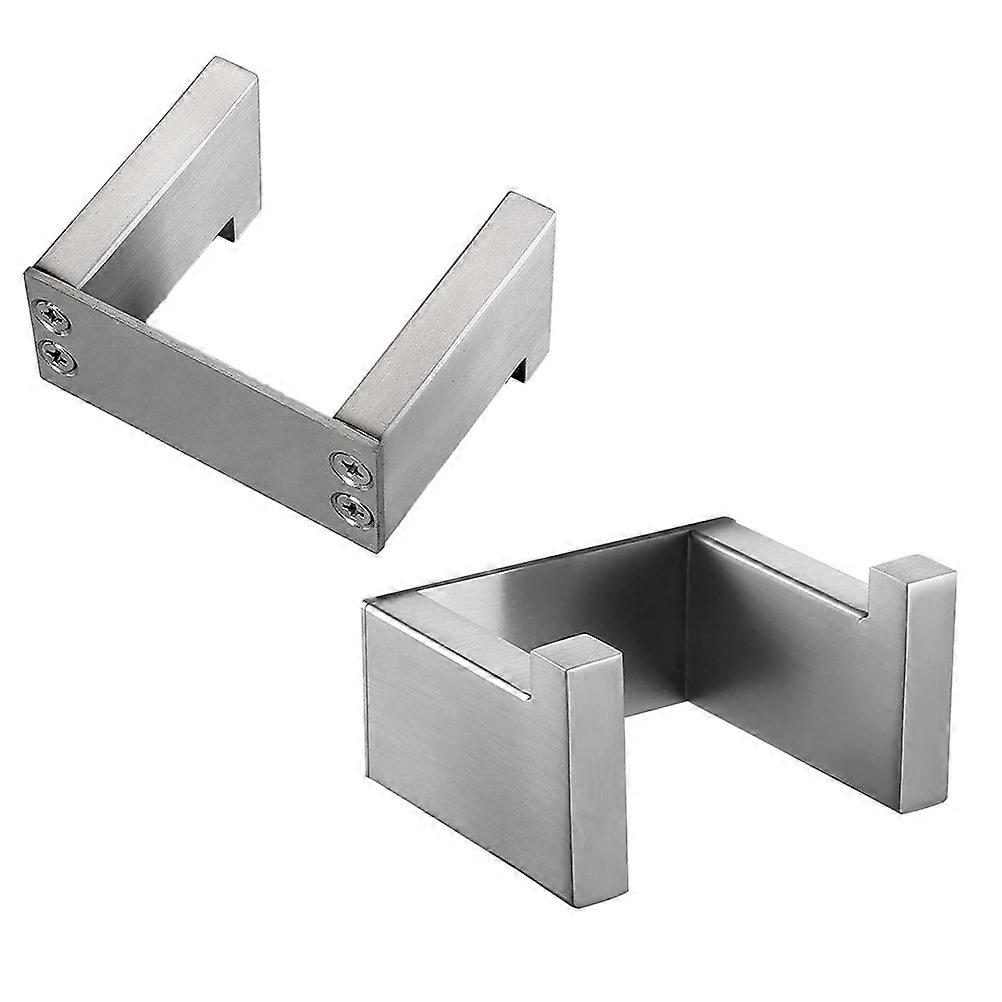 Wall Hooks Stainless Steel Hook for Bathroom Clothes 2Pcs Set