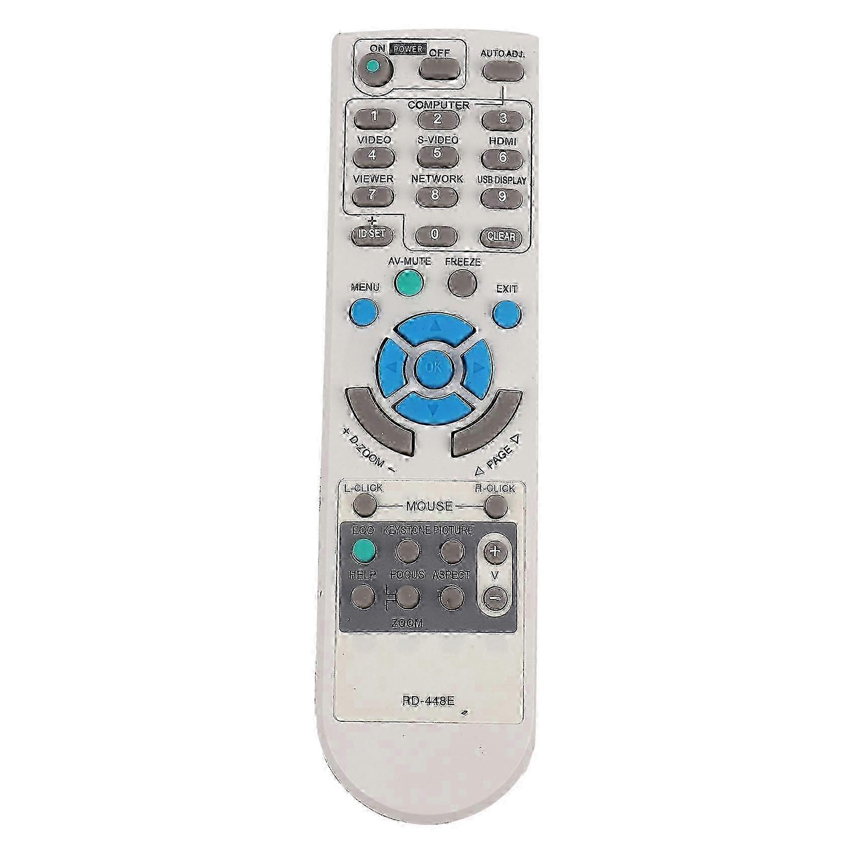 Projector Remote Control RD-448E Compatible with V260X+V300X+V260 RD-443E LT180+LT280 LT380 M2