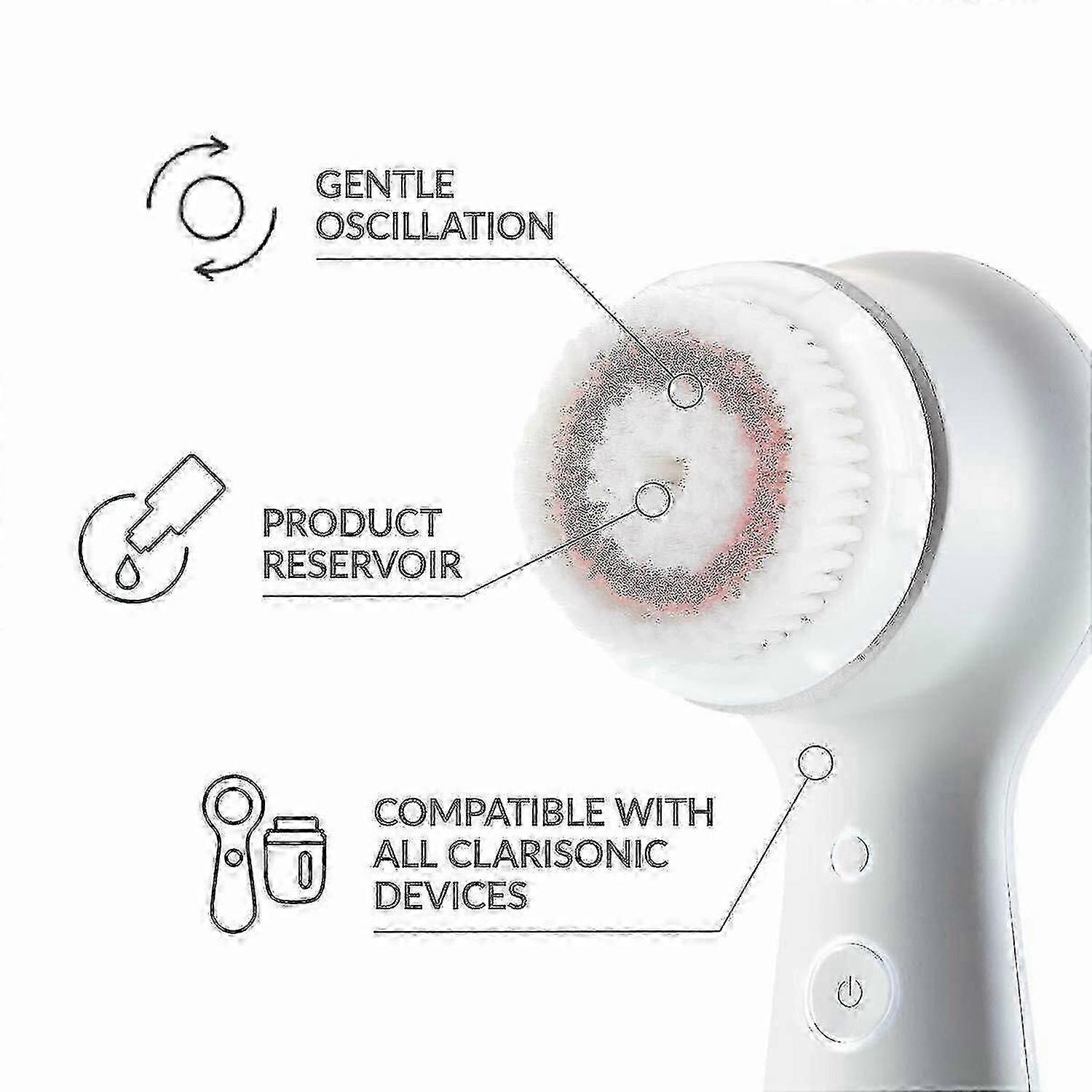 4pcs クラリソニック交換用ブラシヘッドディープポアデリケートセンシティカシミヤ