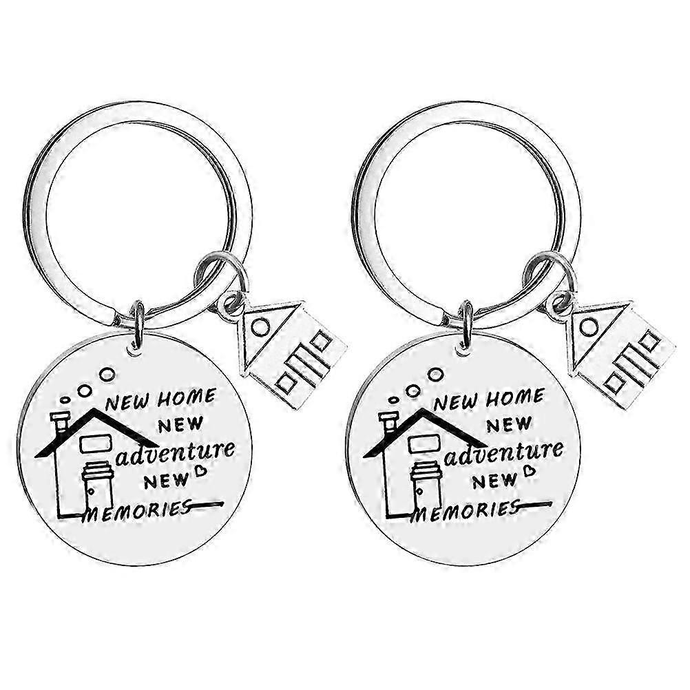 2 Pcs Silver Bag Pendants Creative Durable Key Rings