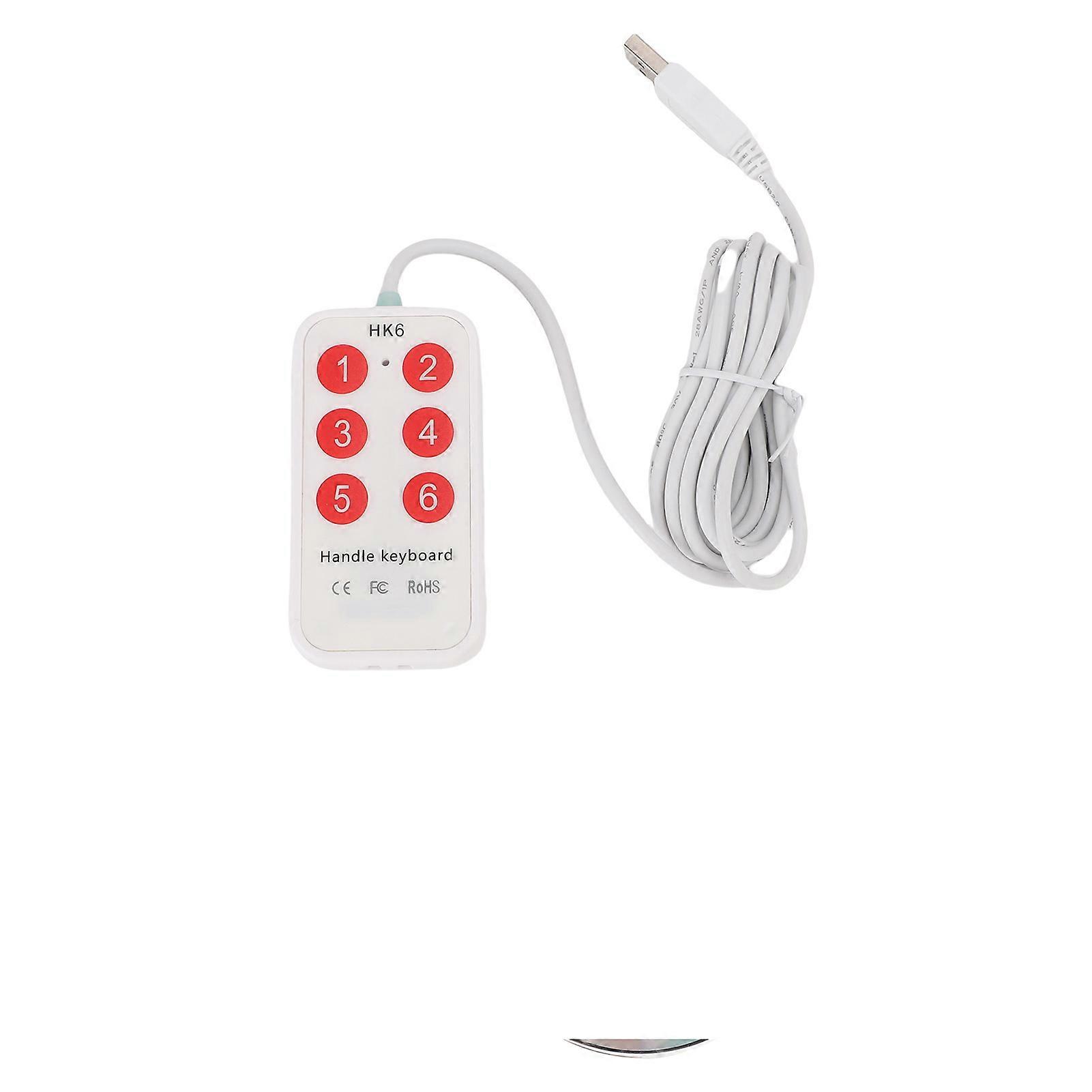 6 Keys USB Plug and Play Programmable Macro Keyboard for Gaming and Work Applications