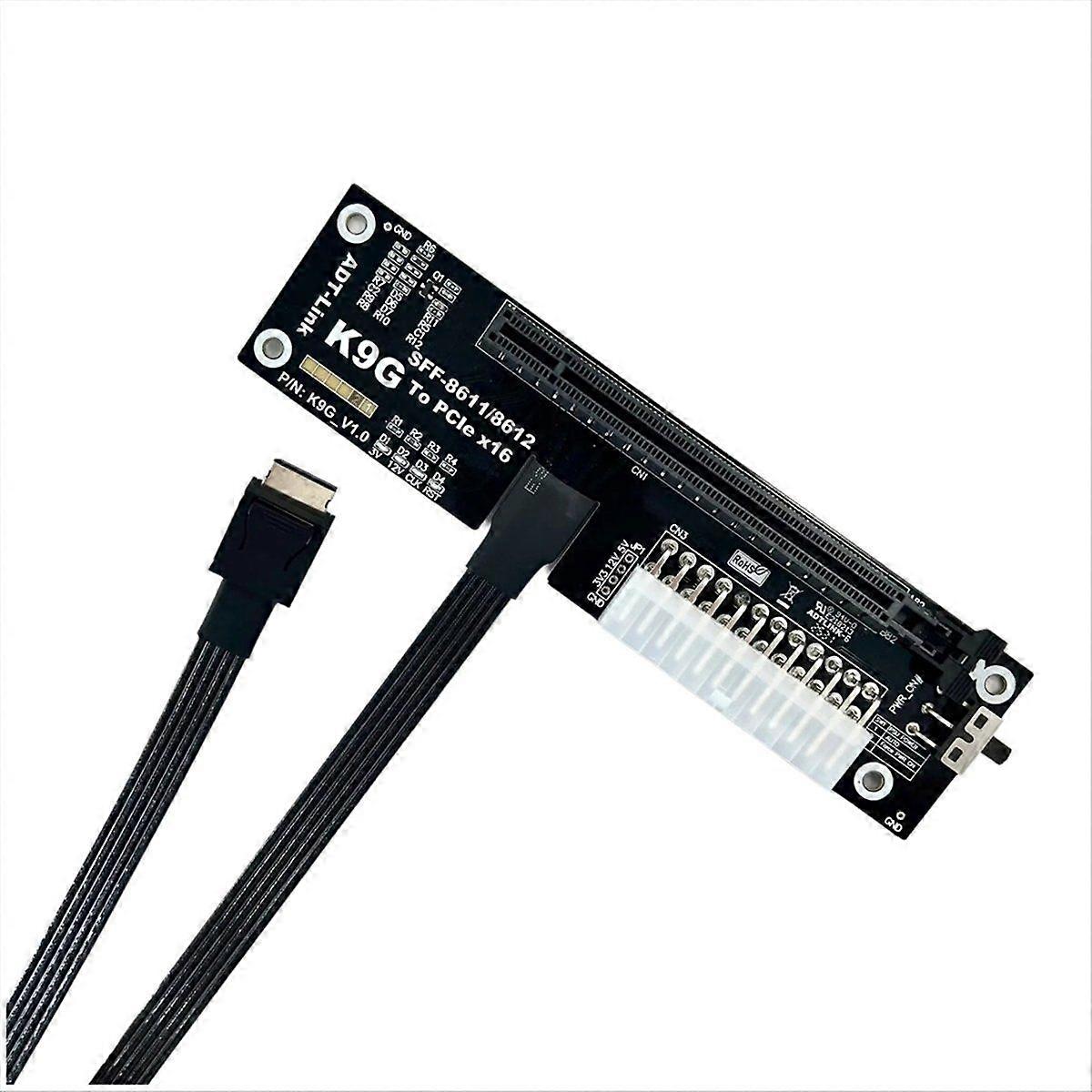 OCuLink GPU Dock PCIe 5.0 X4 128Gbps Notebook Laptops to External Video Graphics Card SFF-8611 861