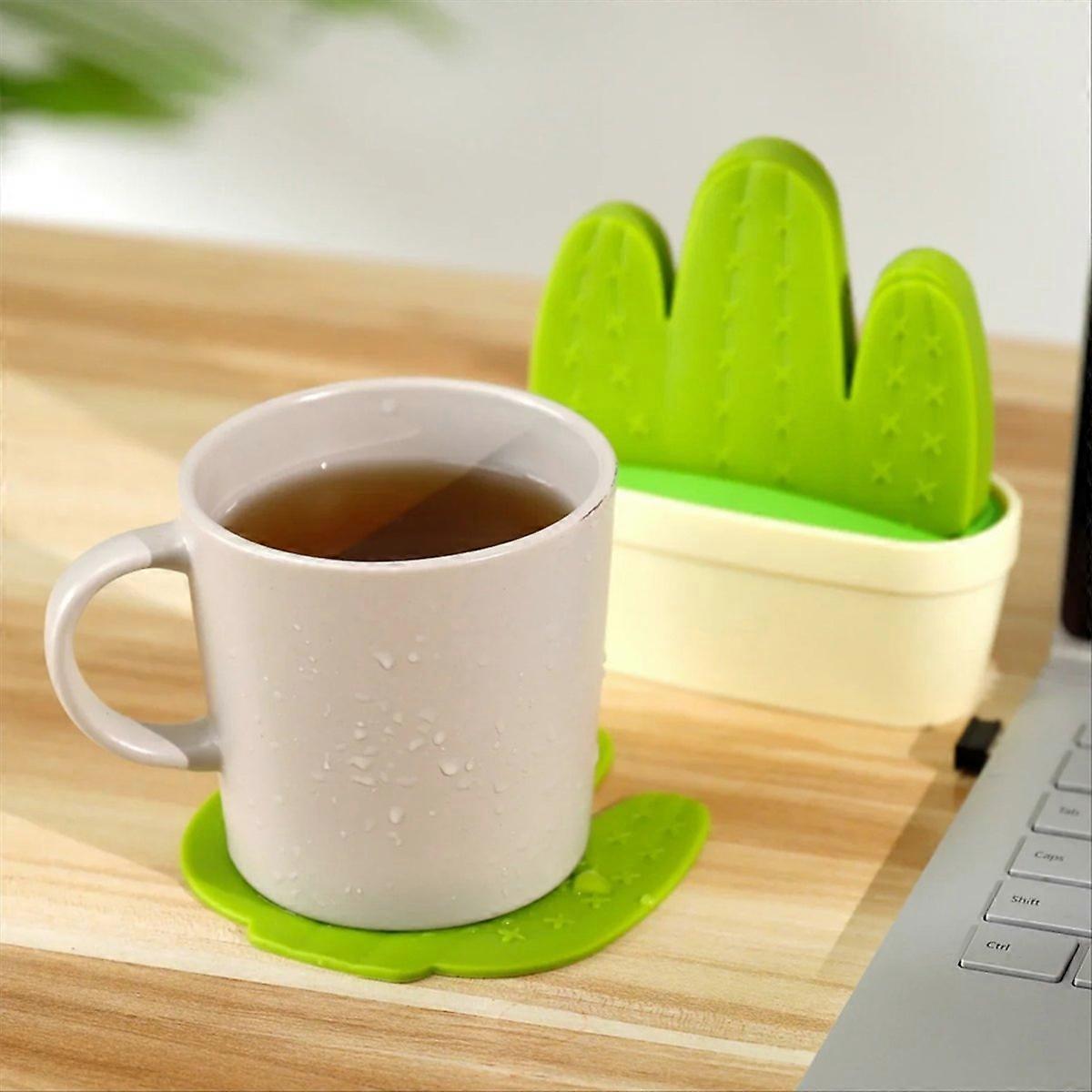 Cactus Coaster Set Insulation Mat Novelty Coaster Suitable
