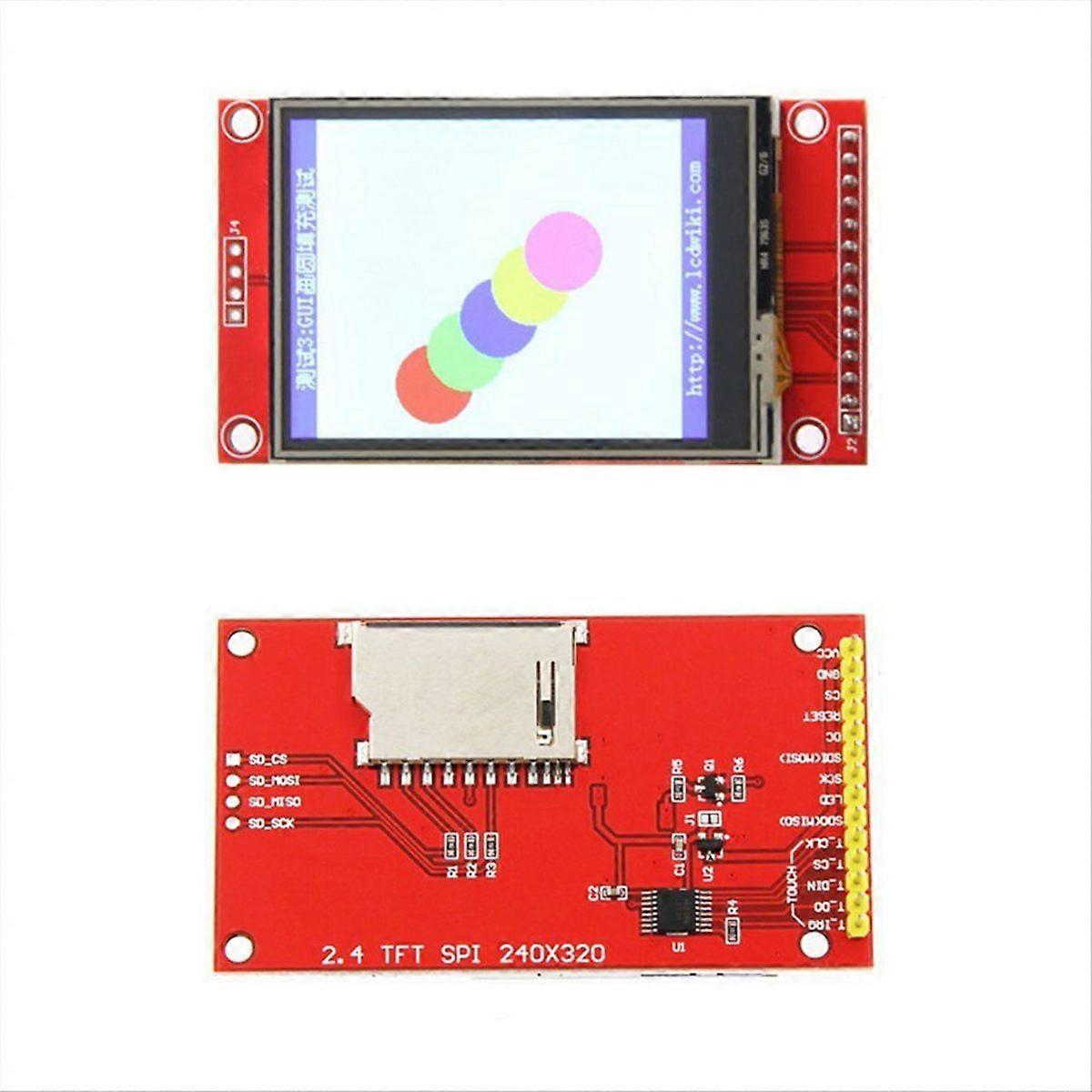 2,4 Zoll SPI LCD-Bildschirmmodul 240x320 TFT-Modul ILI9341 Serial Port Display-Modul für mit Touch
