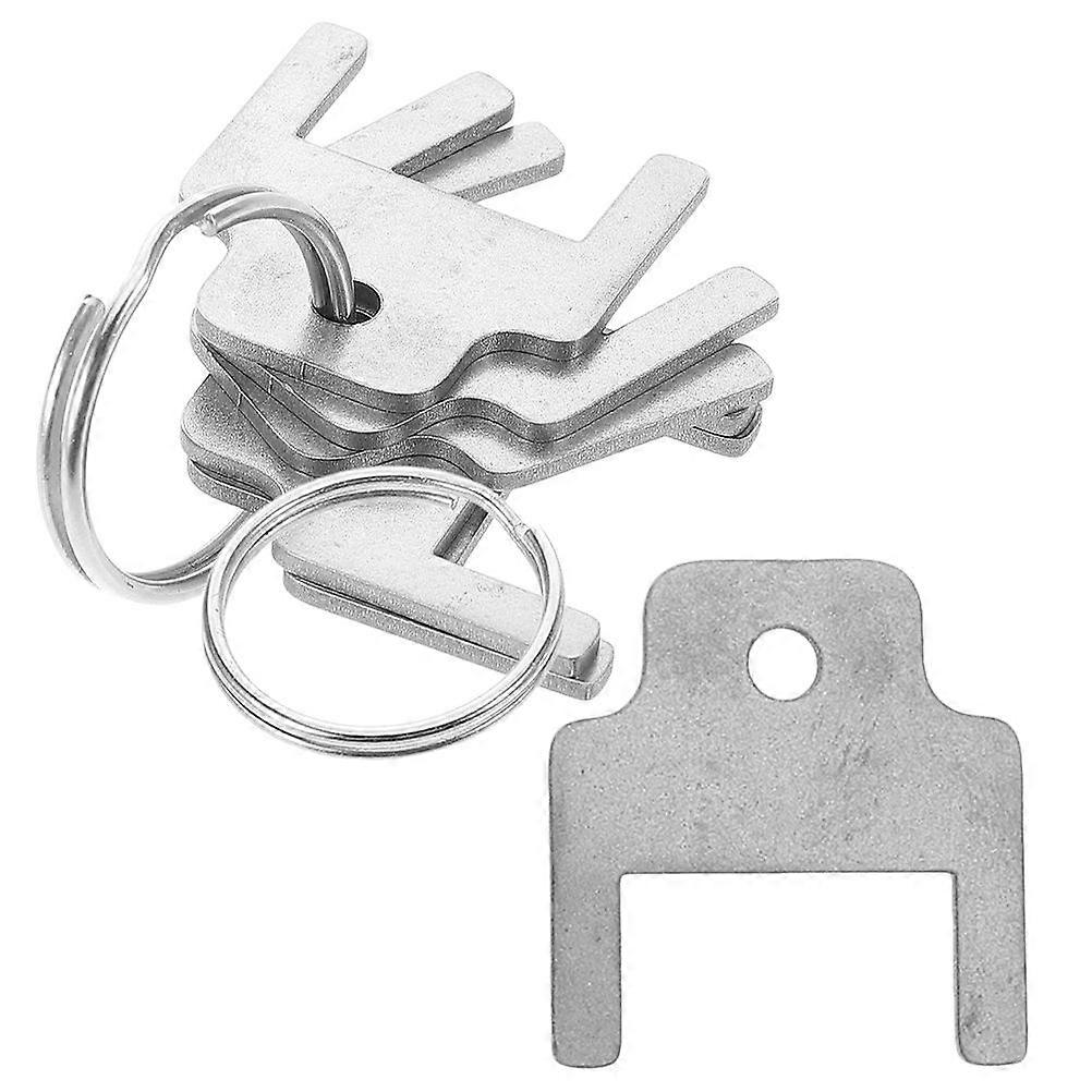6pcs Paper Towel Dispenser Key - Universal Replacement Keys With Rings Compatible With Kimberly Roll Paper Soap Dispensers