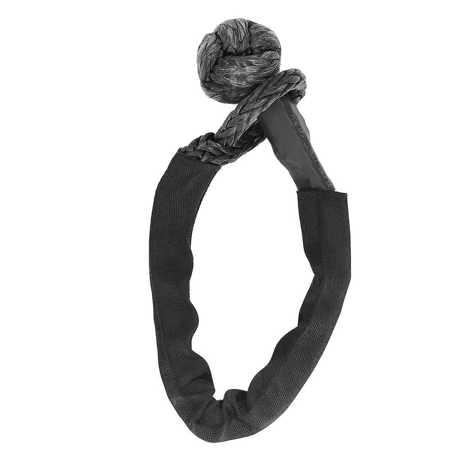 Soft Shackle 16T Load Capacity 600mm Length Synthetic Road Recovery Rope for Cargo Handling Vehicle Towing 