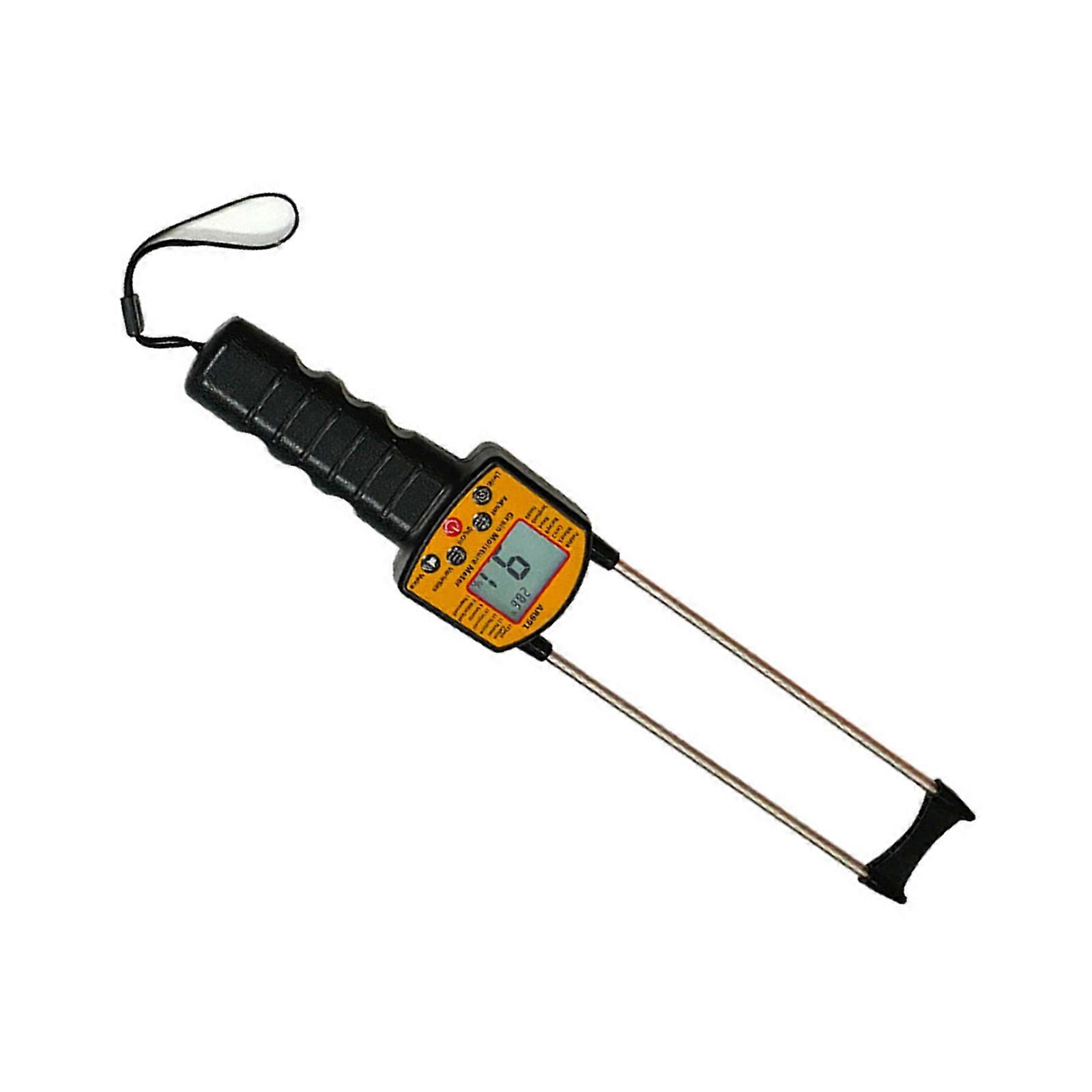 Digital Grains Moisture Meter with Voice Alerts Function Easy carry Moisture Tester for Rice Wheat Corn Multiple Crop Testing Multicolor