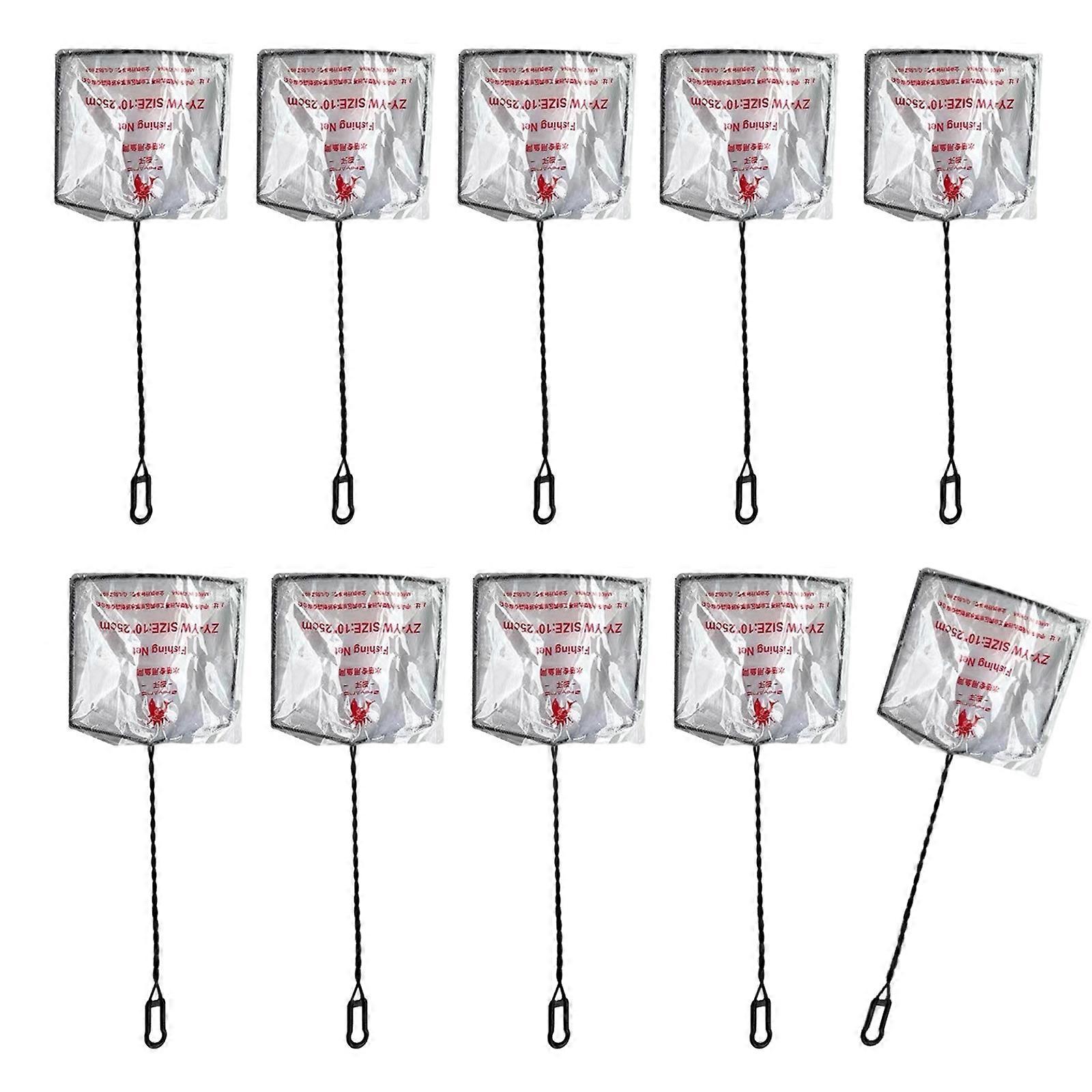 Set of 10 Fishtanks Net Fine Mesh Net for Fishtanks Maintenance and Everyday Use Aquariums Fishing Net Cleaning Tool Multicolor