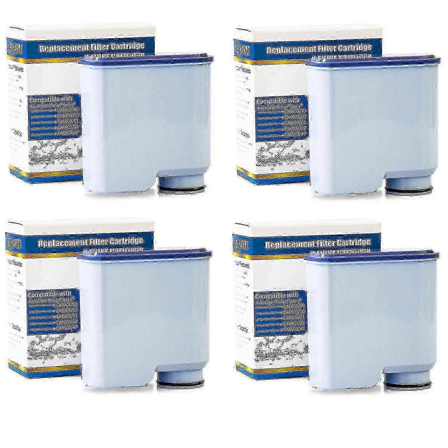 4 Pack Coffee Machines Filter For Philips Saeco Aquaclean Ca6903, Water Filter For Coffee Machine F1201