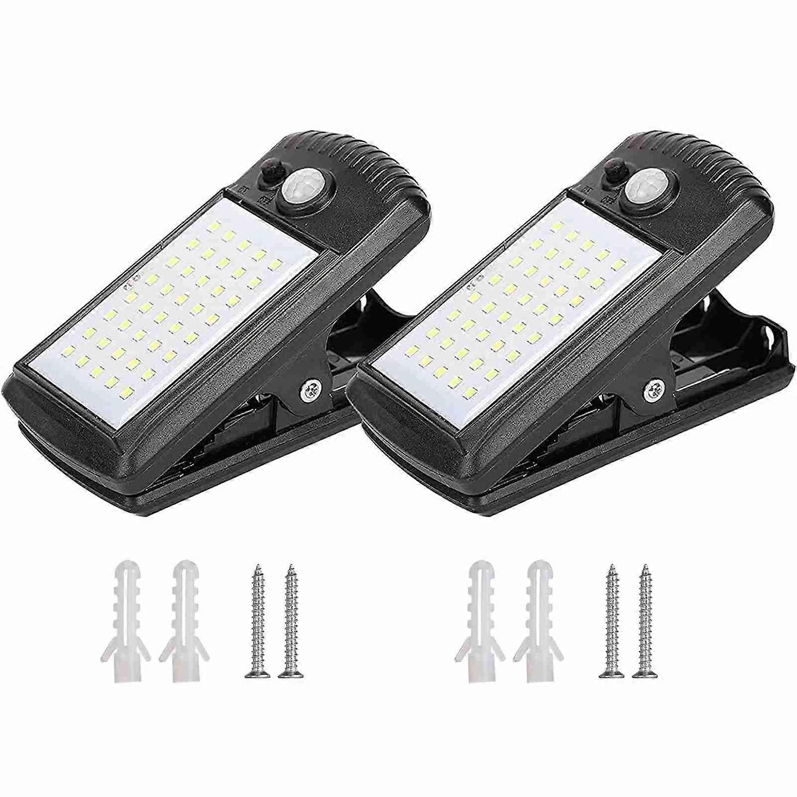 Solar motion sensor light for outdoor with clip on and IP65 waterproof