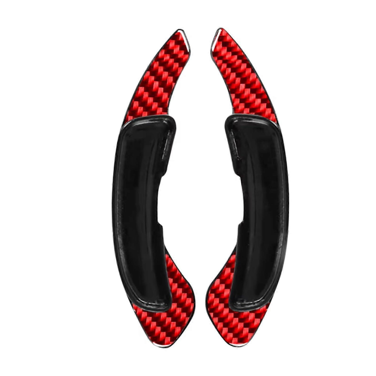Shift Paddles Compatible With 20112016 Sedan And 20052008 Coupe Carbon Fiber Red Paddle Extension Replacement