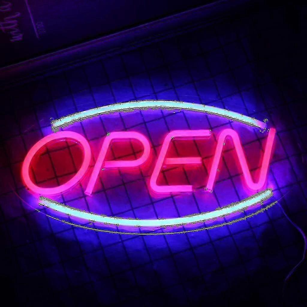 Neon Open Sign For Shop With Two Light Modes
