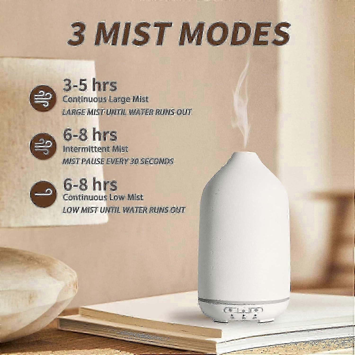 Ceramic Aroma Diffuser Humidifier, White