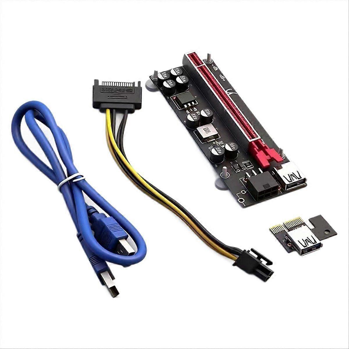 USB3.0 PCI-E Graphics Card Extension Cable External Graphics Card PCIE1X to 16X Extension Adapter C