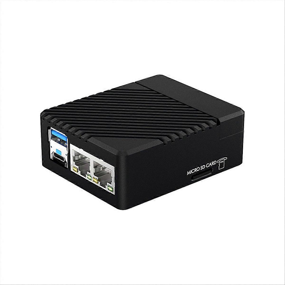 CM5-DUAL-ETH-MINI Expansion Board CM5 Expansion Board with Aluminum Alloy Shell for Compute Module 5