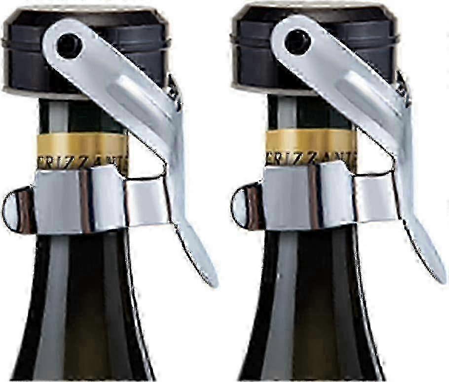 Elegant Champagne Stopper - Secure Silicone Design for Wine, Prosecco & Sparkling Drinks 2025
