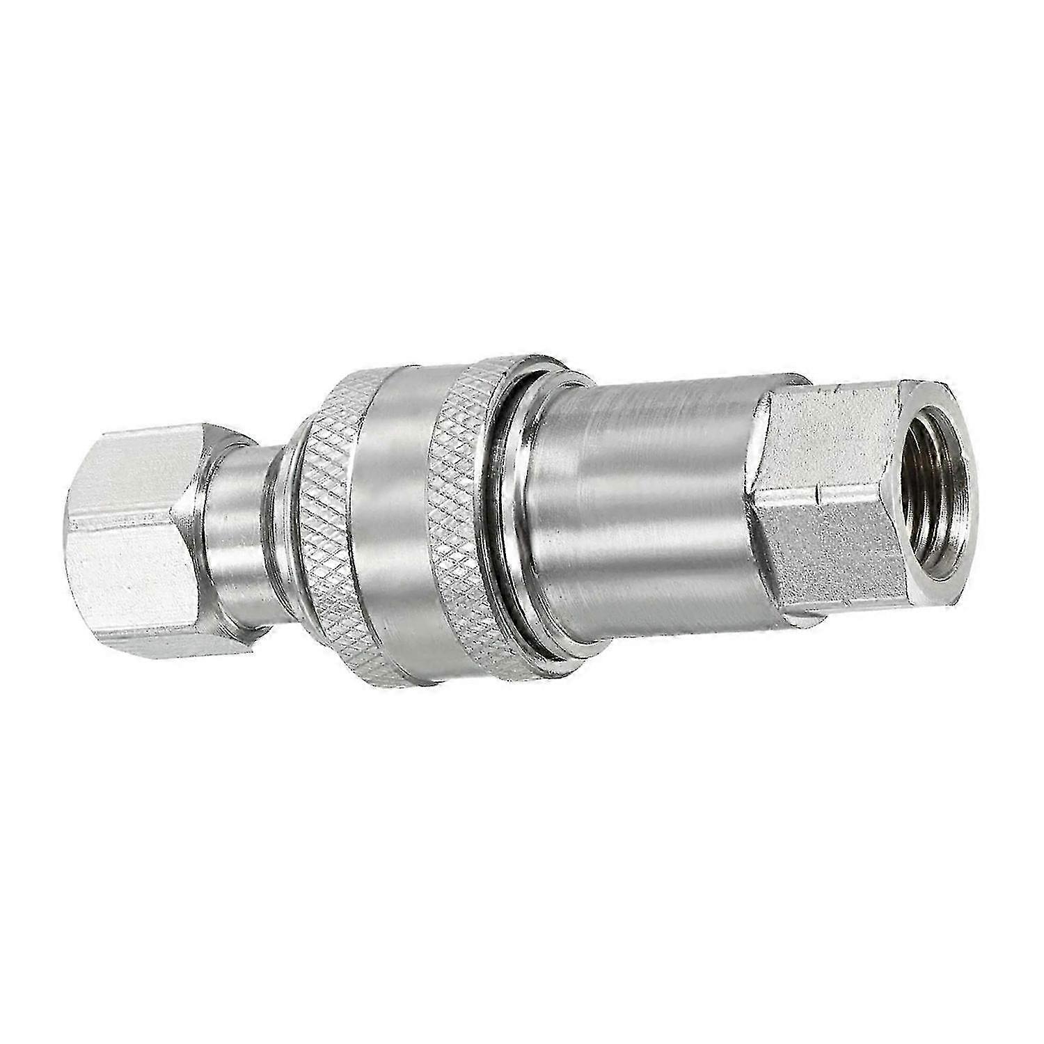 Quick connect coupler set for hydraulic systems with M14x1.5mm female thread