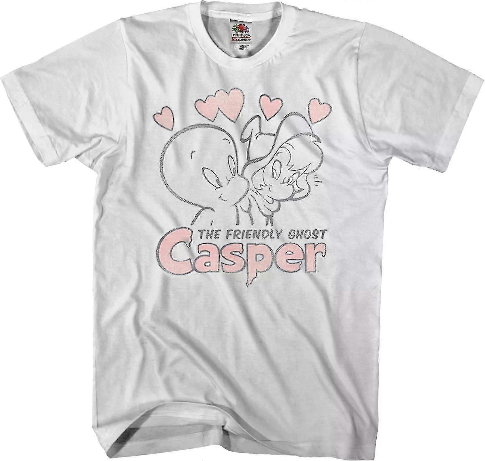 Camiseta Hearts Casper The Friendly Ghost Rockinstone