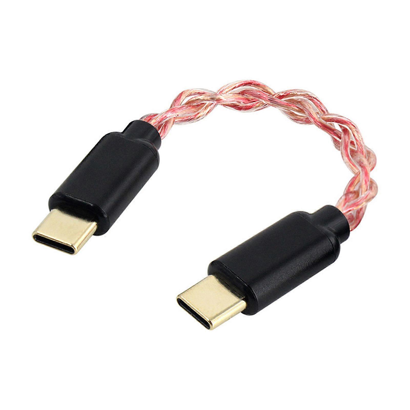 HIFI Earphone Amplifier USB Type C To Type C Headphone Sound Adapter Digital Decoding Adapter for Mobile Phone Multicolor