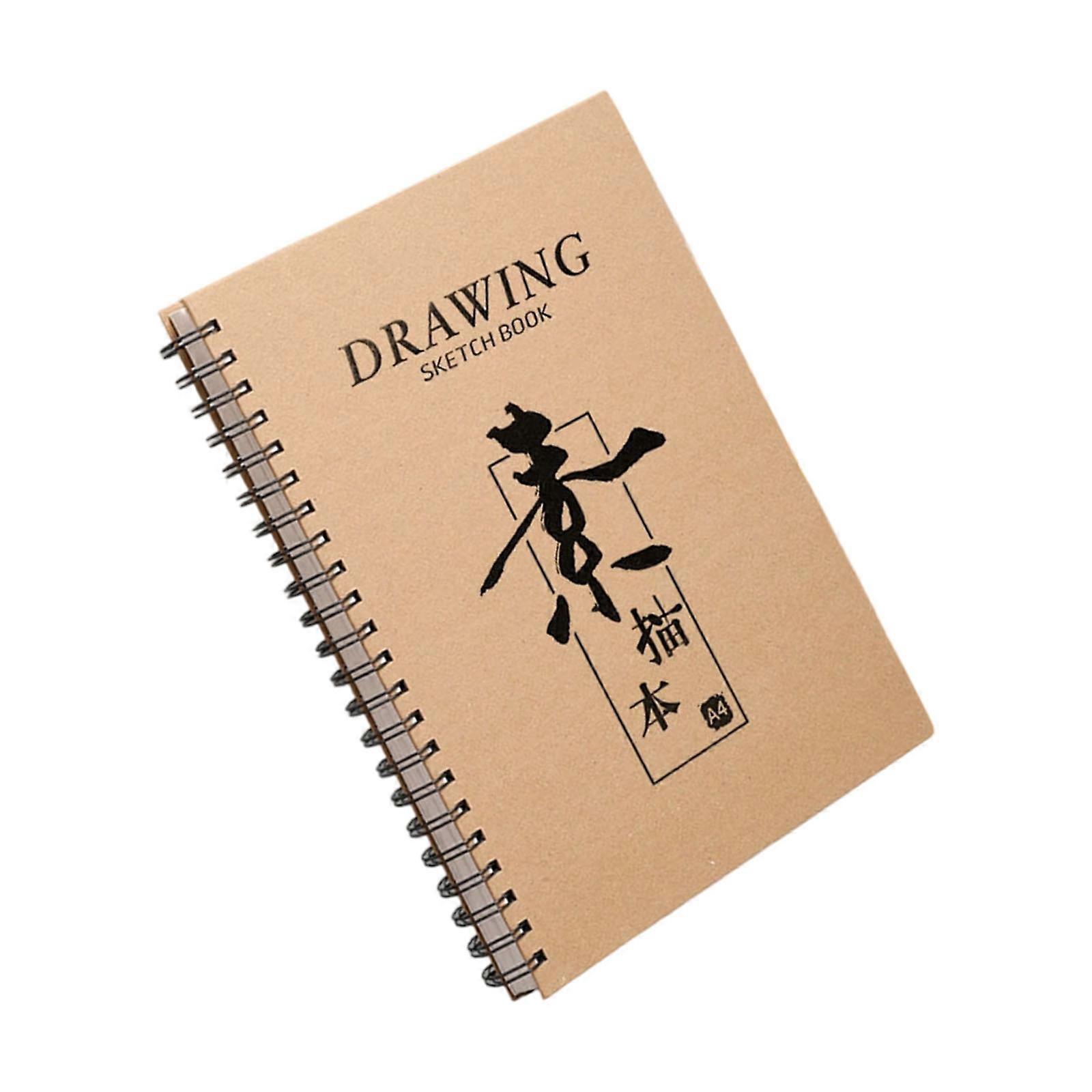 Friendly Gold Foil Sketchbook Painting Book With Lay Flat Flip Design For Left/Right Handed Artists And Creators  A44