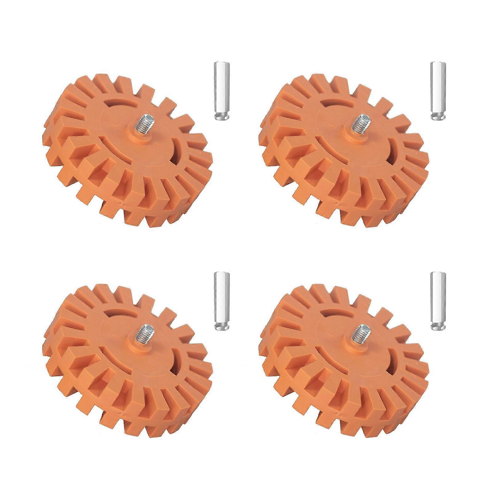 Professional 4 Part Air Propelled Epoxy Removal Set With Permanent Rubber Casters For Craftsmen Multicolor