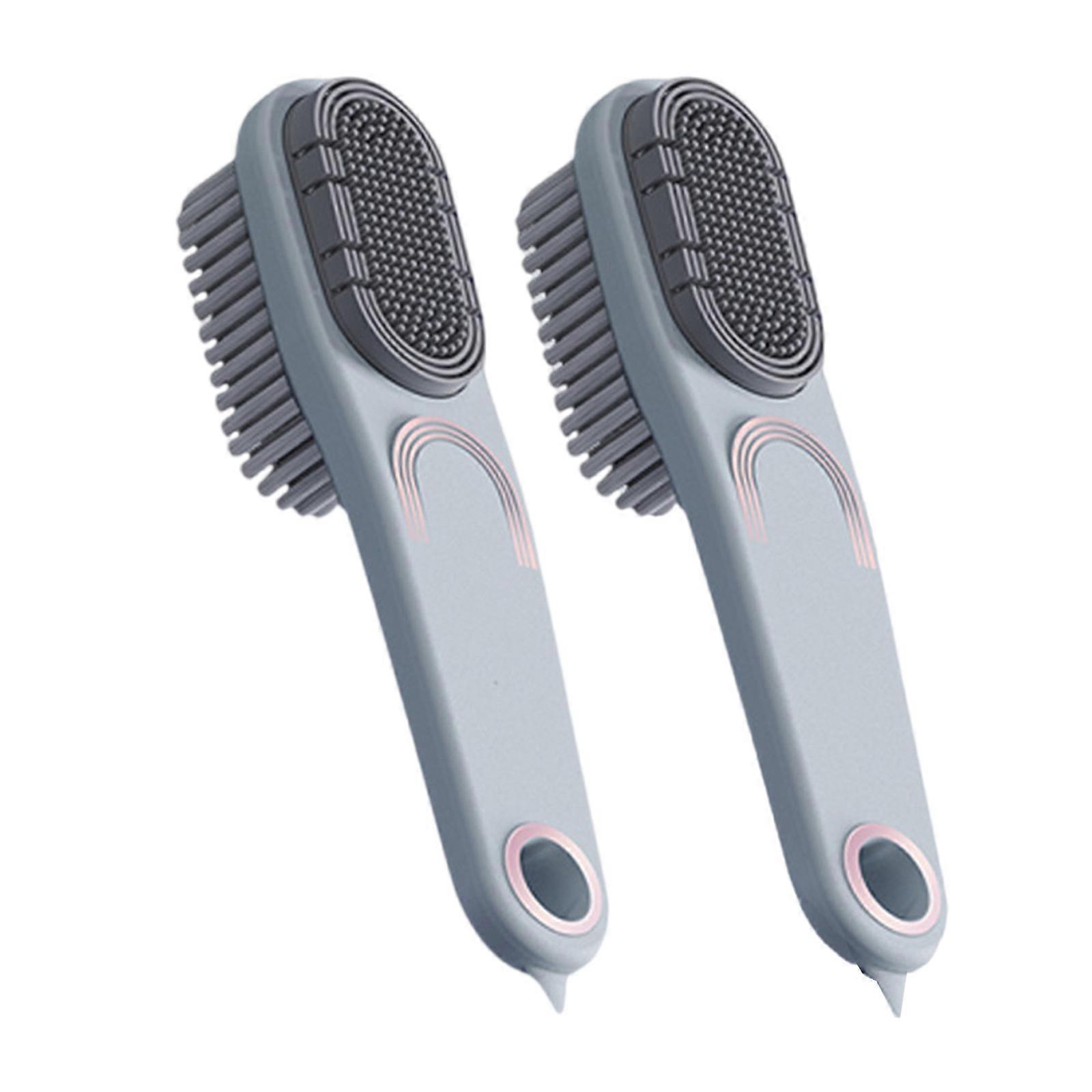 Scratch Proof Shoe Brush With Soft Polyester Bristles Comfortable Handle Perfect For Delicate Shoe Materials Multicolor