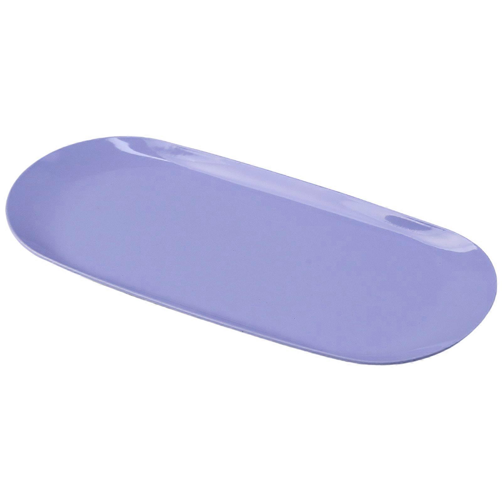 بيضاوي تخزين صينية مجوهرات صينية منديل صينية لوحة الفولاذ المقاوم للصدأ صينية الحمام صينية الديكور تقديم صينية الأرجواني