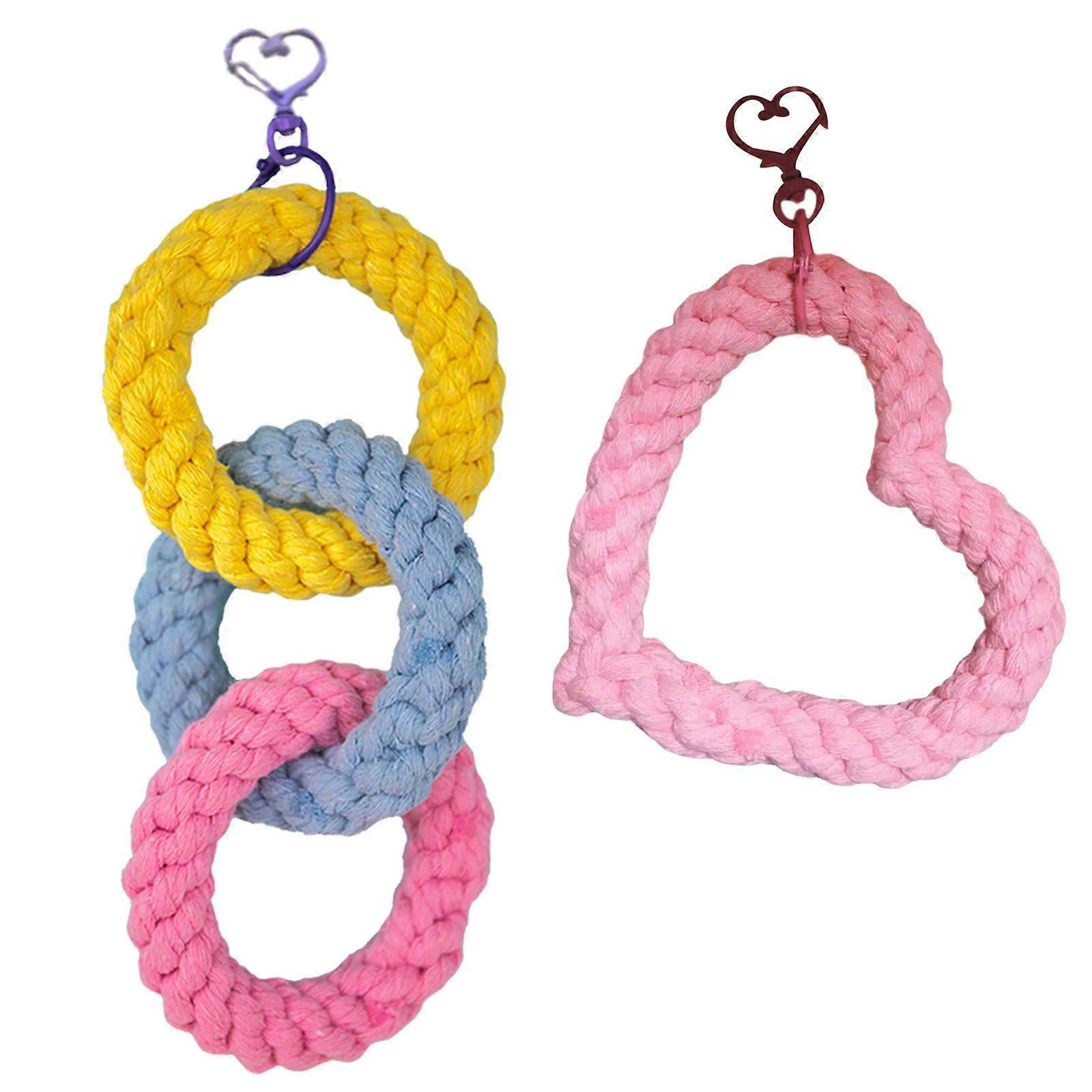 Perchoir à corde coloré et balançoire conçu pour le bien-être des planeurs de sucre. Favorise l'escalade et le jeu actif. Enrichit l'environnement. Multicolore.