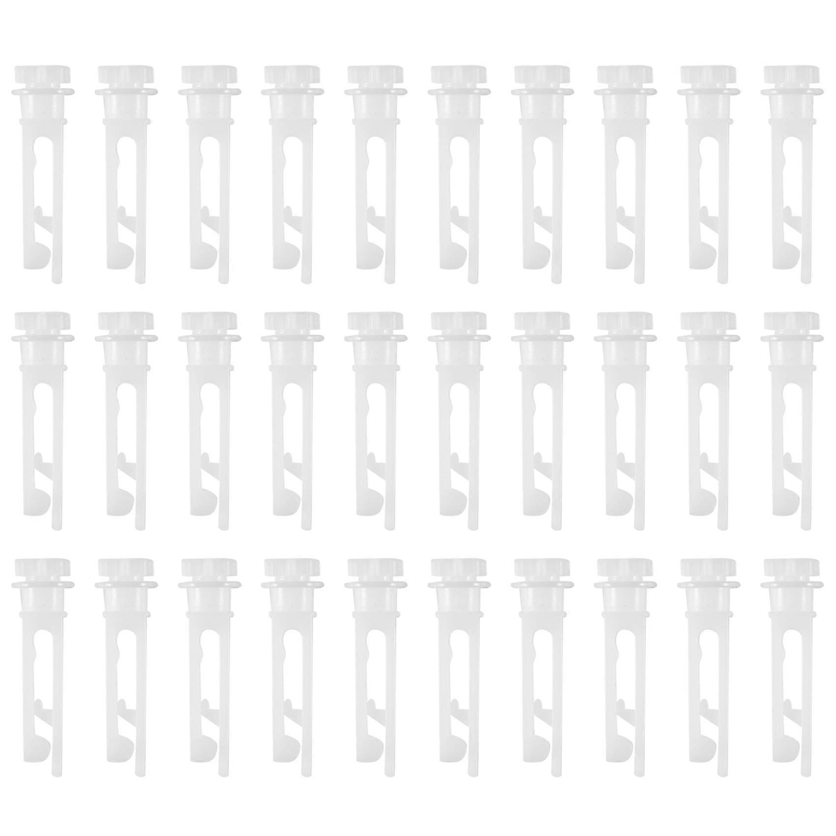 30Pcs Vertical Blind Stem Replacement White Stems for Vertical Window Blind Vertical Blind Carrier Stem