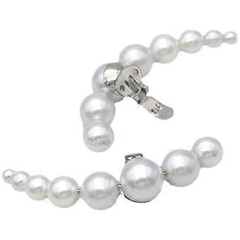1 Pair Pearl Shoe Clips Decorative Clips Detachable Pearl Buckles for Women Shoes