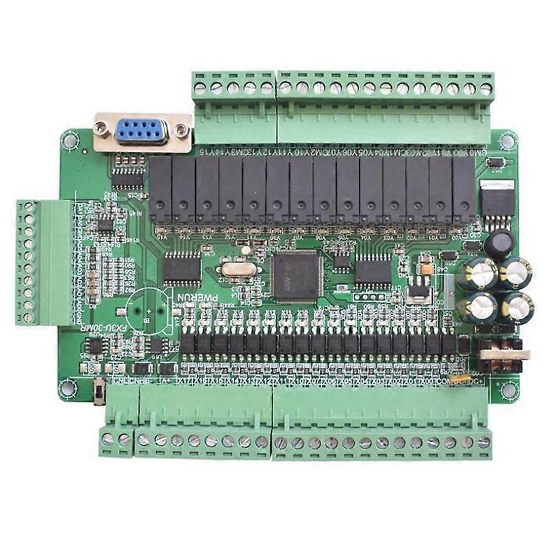 PLC Industrial Control Board Simple Programmable Controller Type FX3U-30MR Support RS232/RS485 Communication