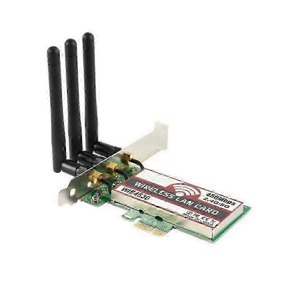 w Dual Band 5Ghz/2.4Ghz Pci-E 450M Wireless Wifi Network Adapter Card For PC