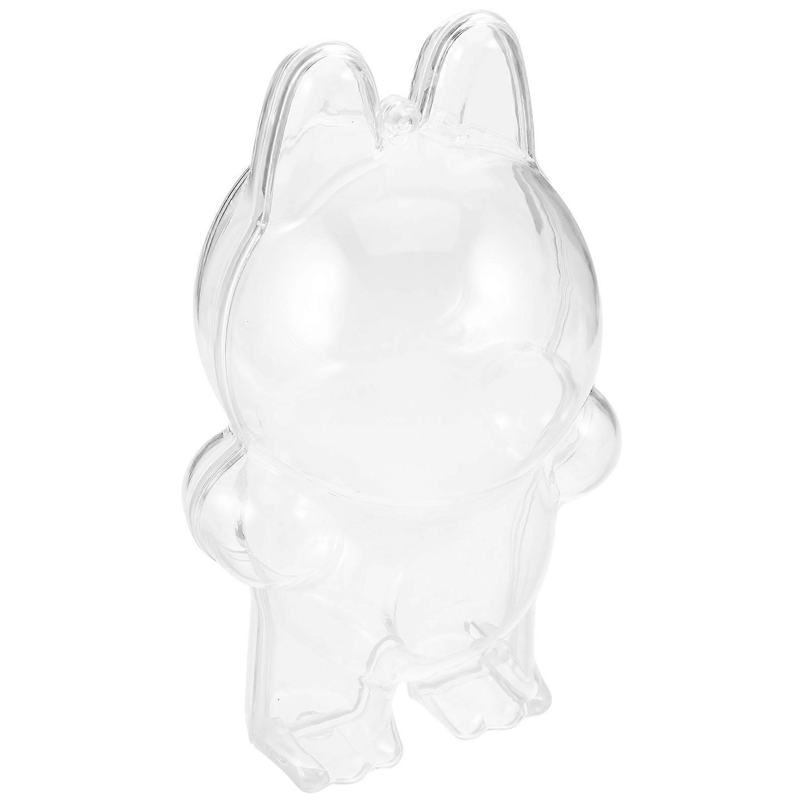 Acrylic Doll Display Case for Protection 2Pcs Clear Protective Cover