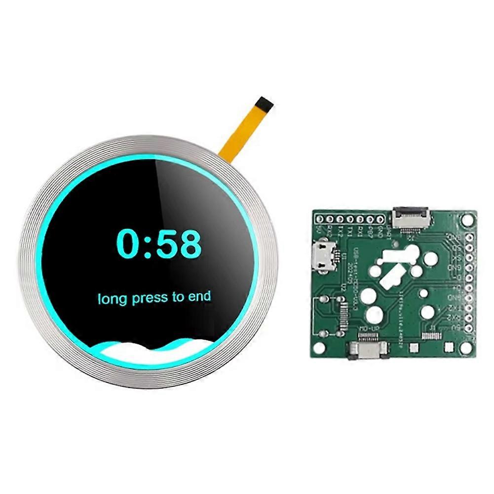 Smart Home ESP32 S3 Entwicklungsboard WiFi Bluetooth 2.1 Zoll 480x480 Runder Druckknopf IPS LCD TFT Anzeigemodul, Silber