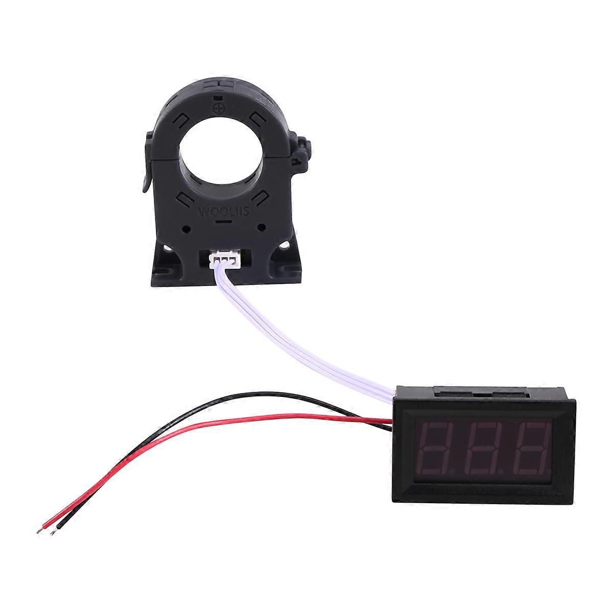 100A Digital Hall Ammeter Isolated Voltage Current LED Meter