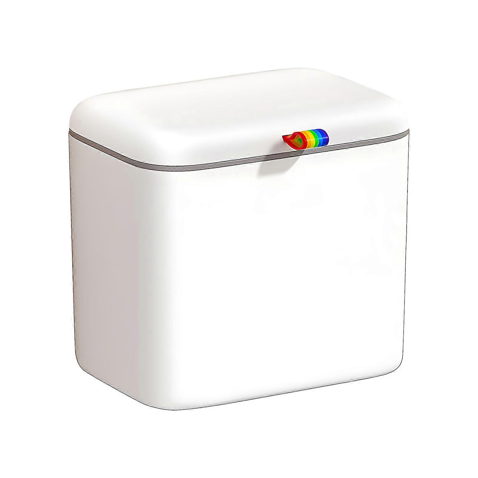 Grasps Complimentary Trash Container Vertical Space Storage Solution Impermeable Lid Fluid Household Essential Multicolor