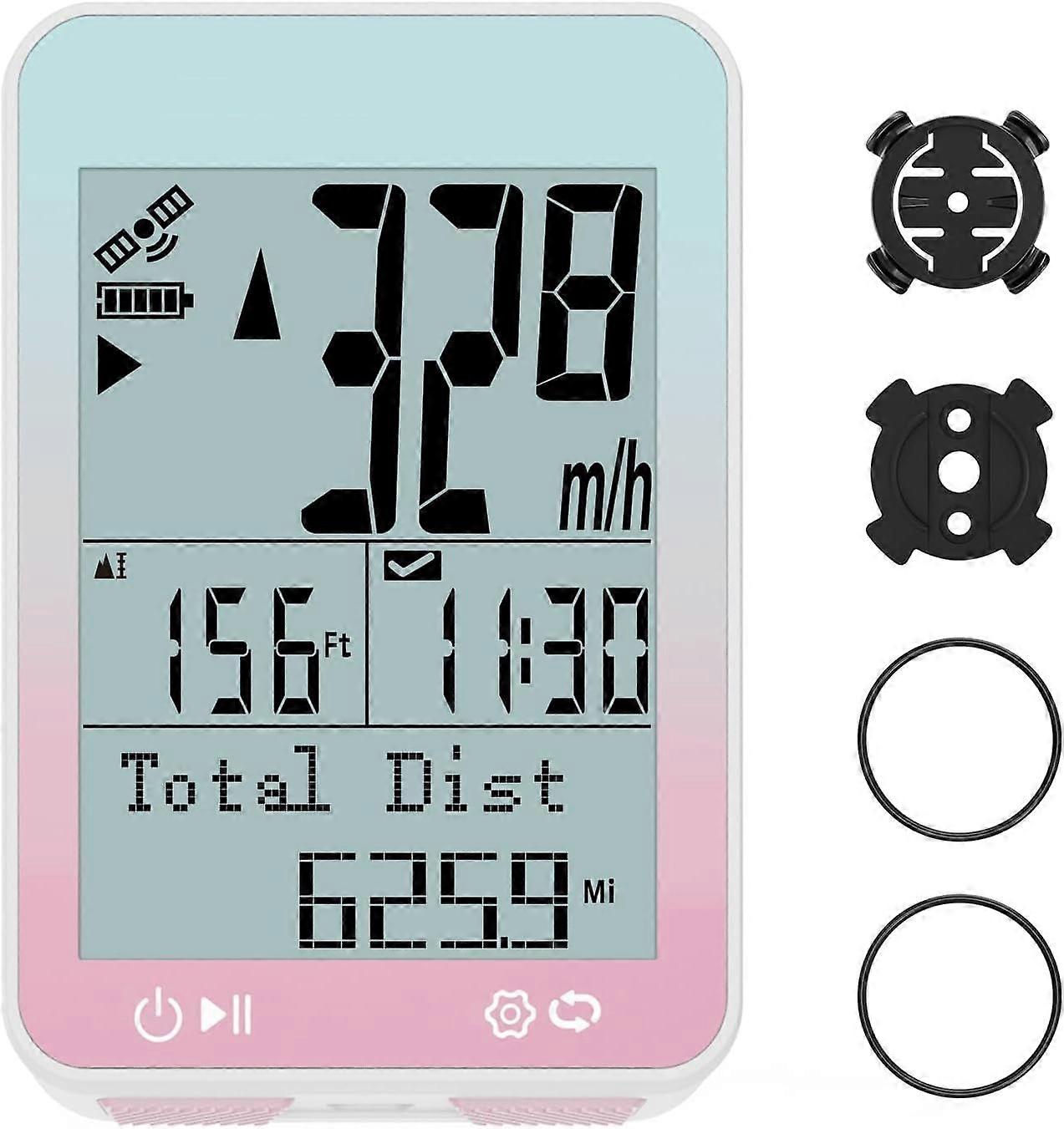 GPS Bike Computer Wireless with Auto Start/Stop & Auto Backlight, IPX7 Waterproof Bicycle Odometer