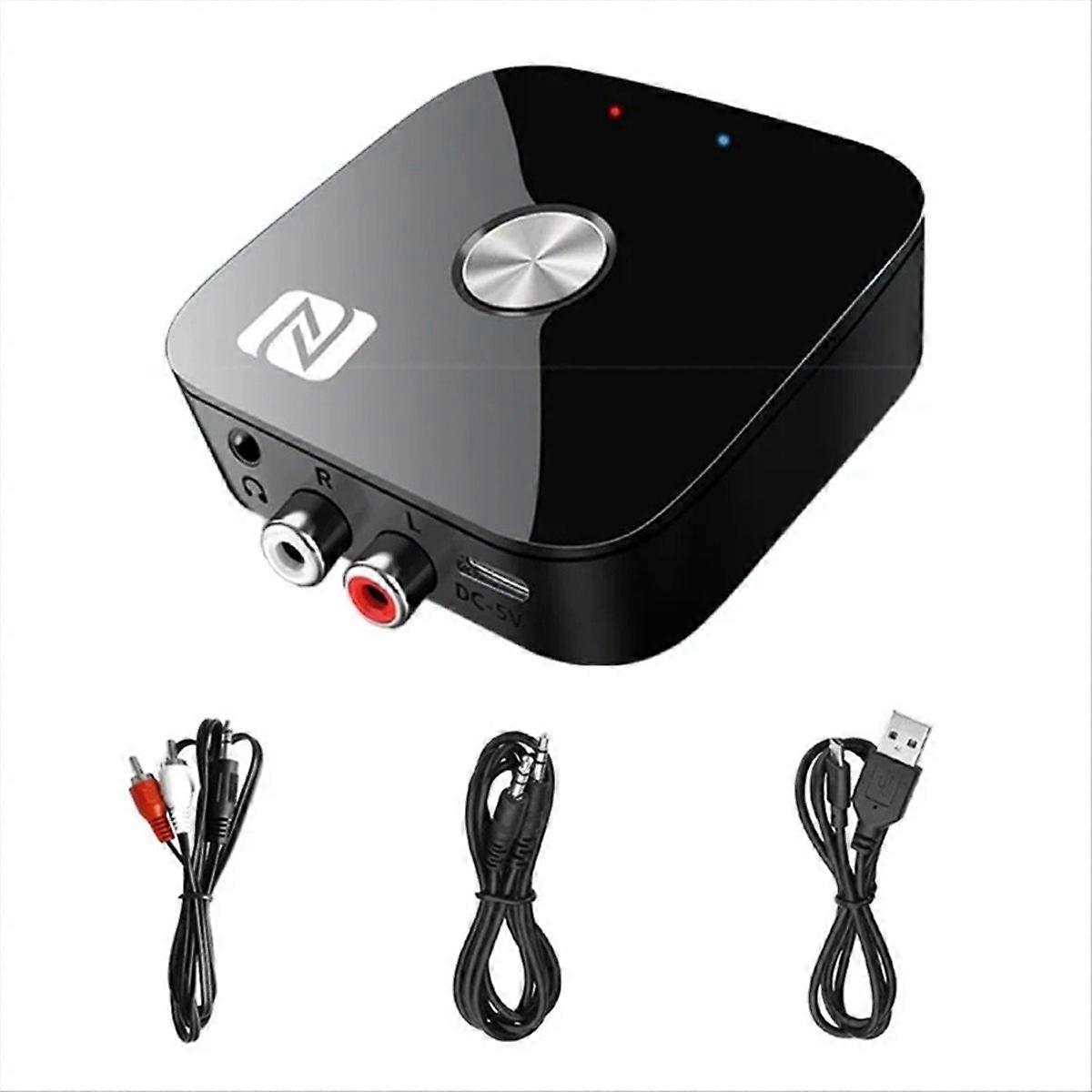 Bluetooth 5.3 Audio Receiver NFC 3.5mm AUX Bluetooth Adapter