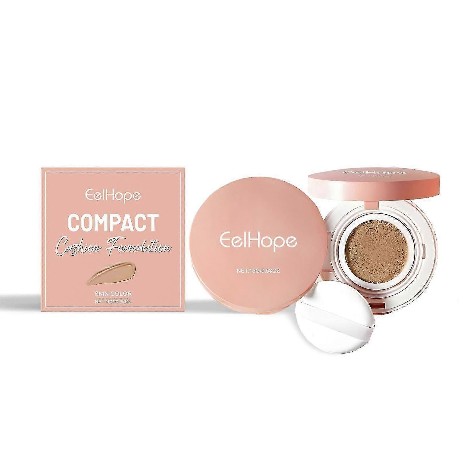 Natural Air Cushion Foundation  Lightweight, Hydrating Concealer with SPF, Flawless Coverage, LongLasting, Breathable  Moisturizing Skin Tone Perfe