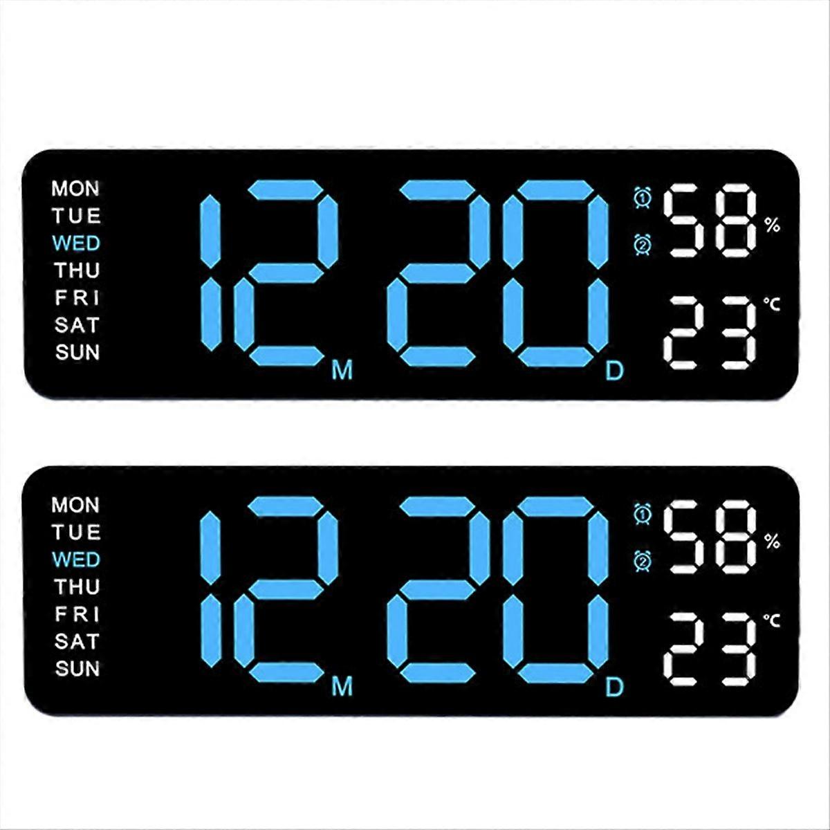 Electronic Clock Simple Multifunctional Clock Rectangular Large Font Alarm Clock Can Be Hung or Stood Clock B