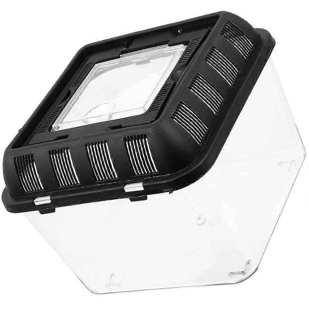 Reptile Breeding Box 2pcs Transparent Feeding Case for Spiders