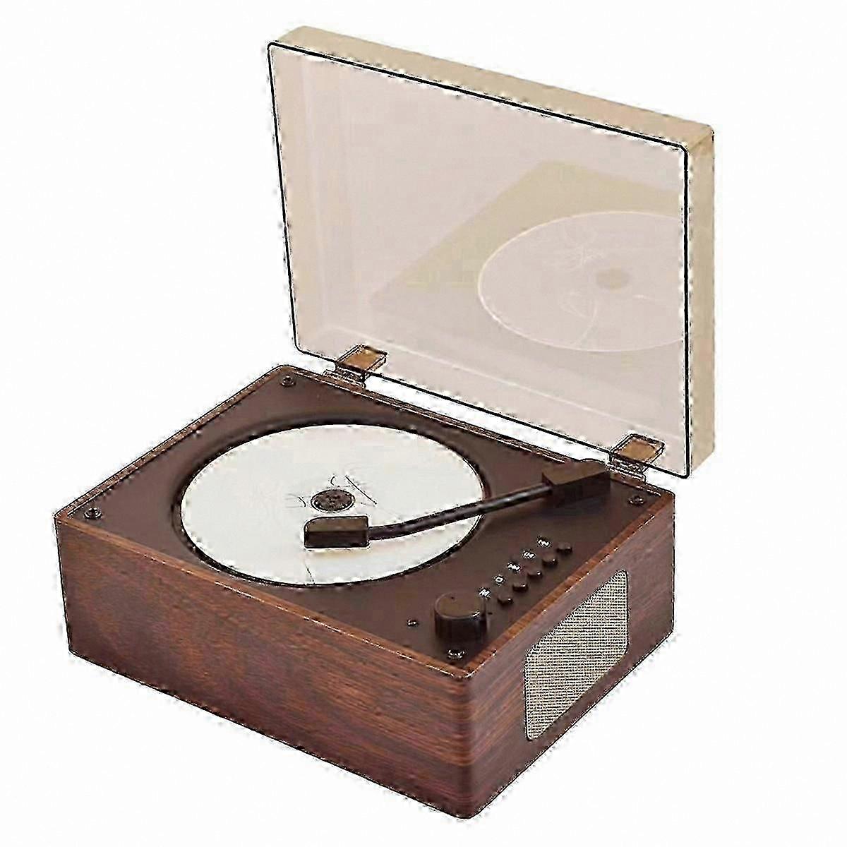 Portable CD Player with Bluetooth 5.0, Rechargeable, Supports CD, USB, AUX Input, Retro Design for Music Playback