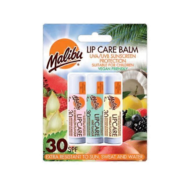 Malibu Assorted Lip Balm Care 3-Pack