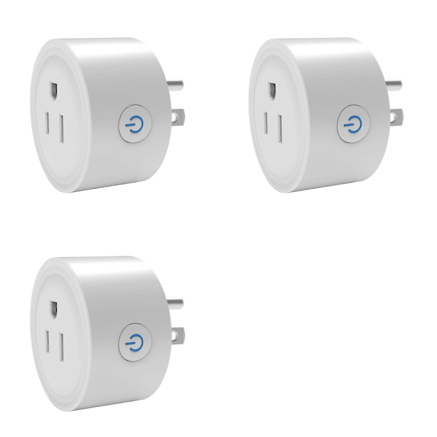 3X TUYA 20A Smart Plug Zigbee Socket with Power Monitor Timing Function Voice Control Works US Plug