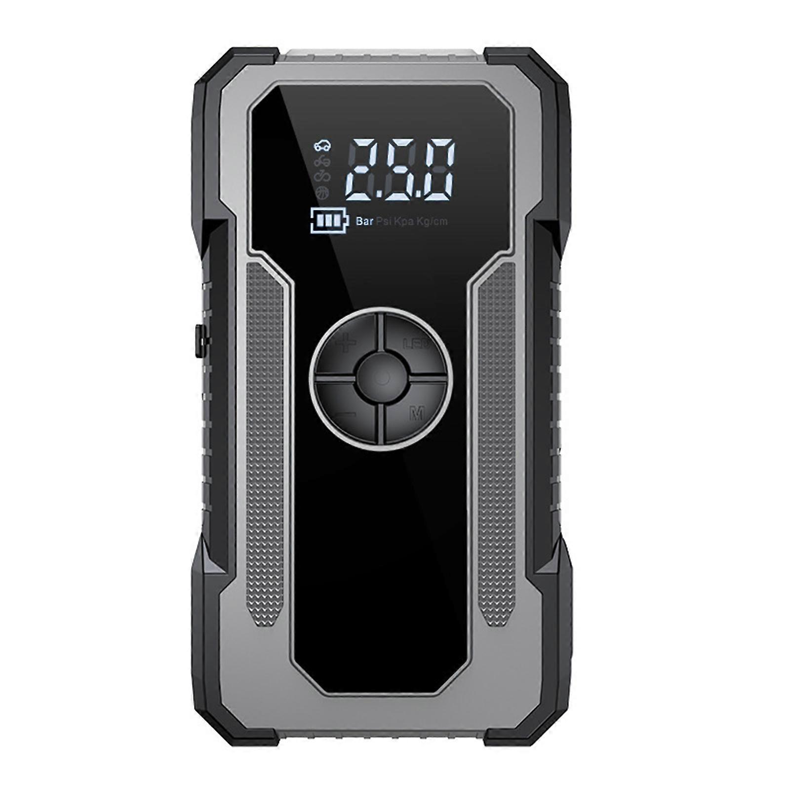 Vehicle Emergency Kit 7 In 1 Jump Starter Tire Pump with LED Flashlight Mobile Chargers For Roadside Emergencies Multicolor