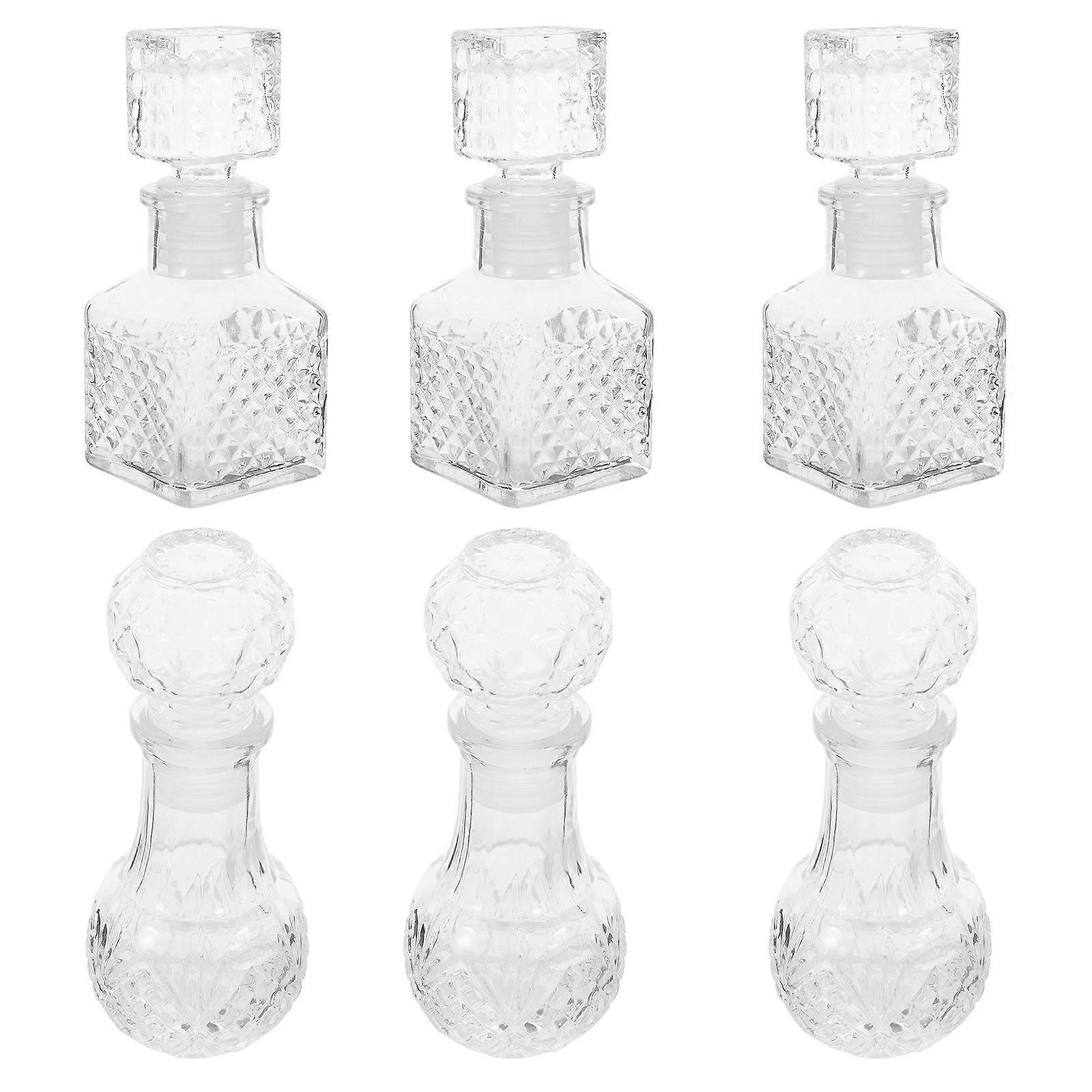 Trial Decanter 6Pcs Transparent Dispenser for Storage Use