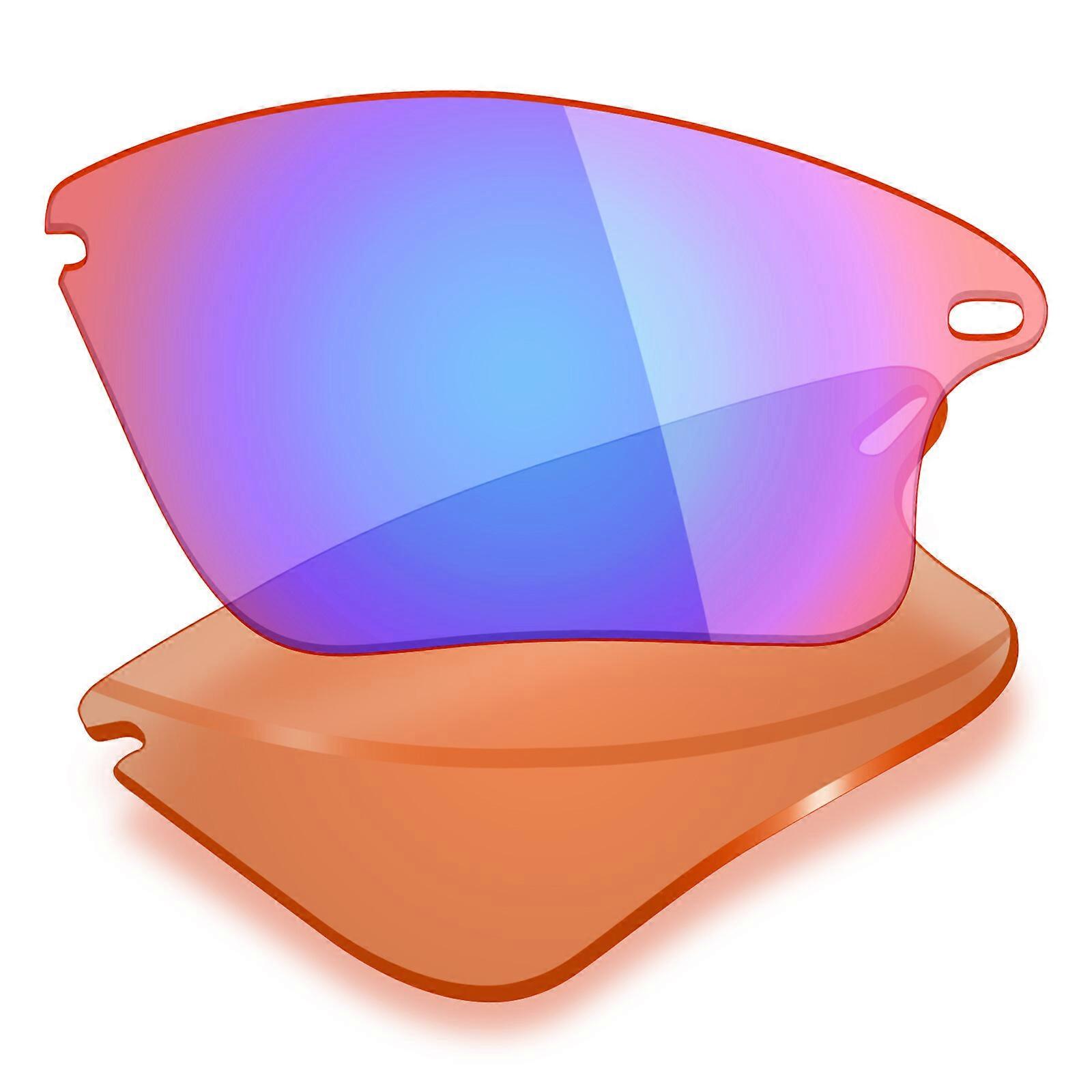 POLARIZED Replacement Lenses for-Oakley Fast Jacket XL Sunglass Cobalt Rose